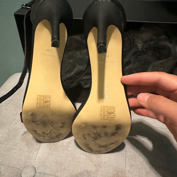 Saks Fifth Avenue 75MM Leather Ankle-Wrap Sandals - Picture 5 of 6